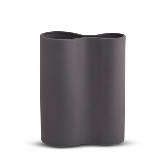 MARMOSET FOUND SMOOTH INFINITY VASE- CHARCOAL